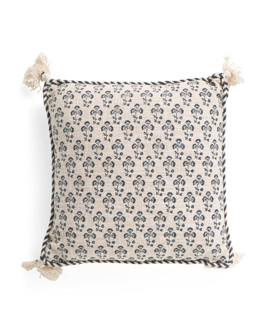 18x18 Block Print Pillow | TJ Maxx