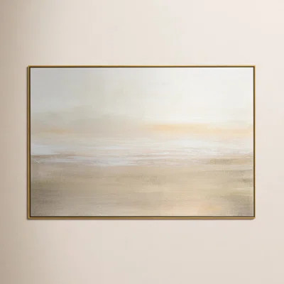 Morning Calm - Floater Frame Painting on Canvas | Wayfair North America