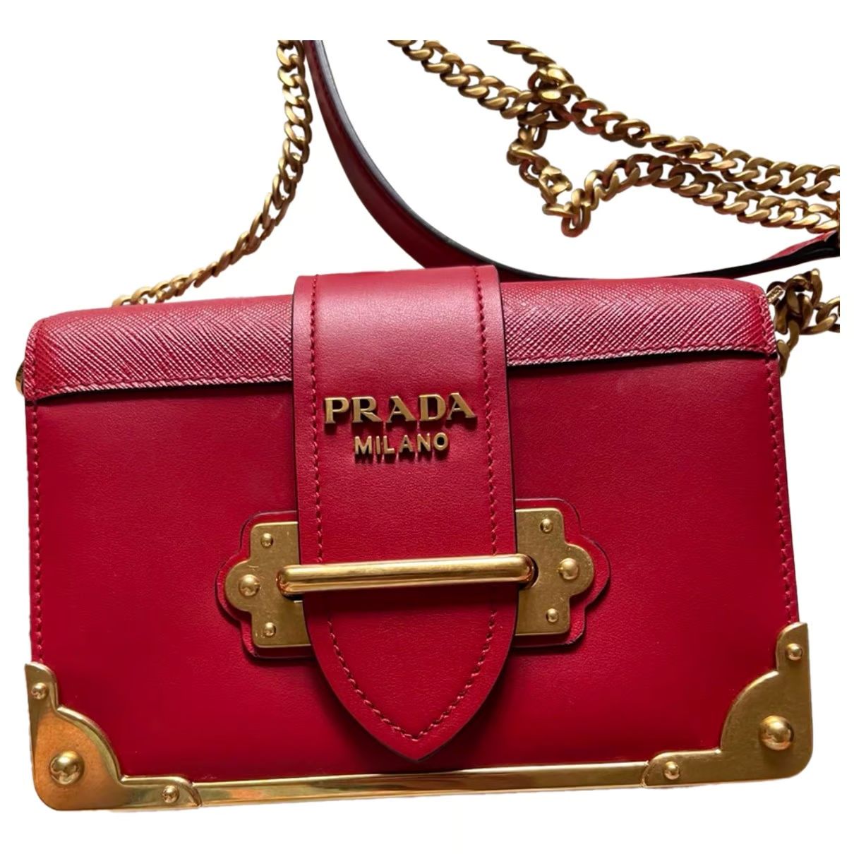 Prada Cahier leather crossbody bag | Vestiaire Collective (Global)