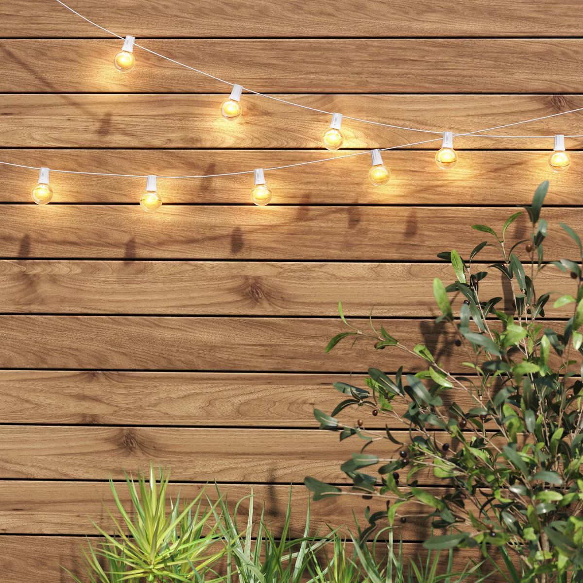 20ct Incandescent Outdoor String Lights G40 Clear Bulbs - Room Essentials™ | Target