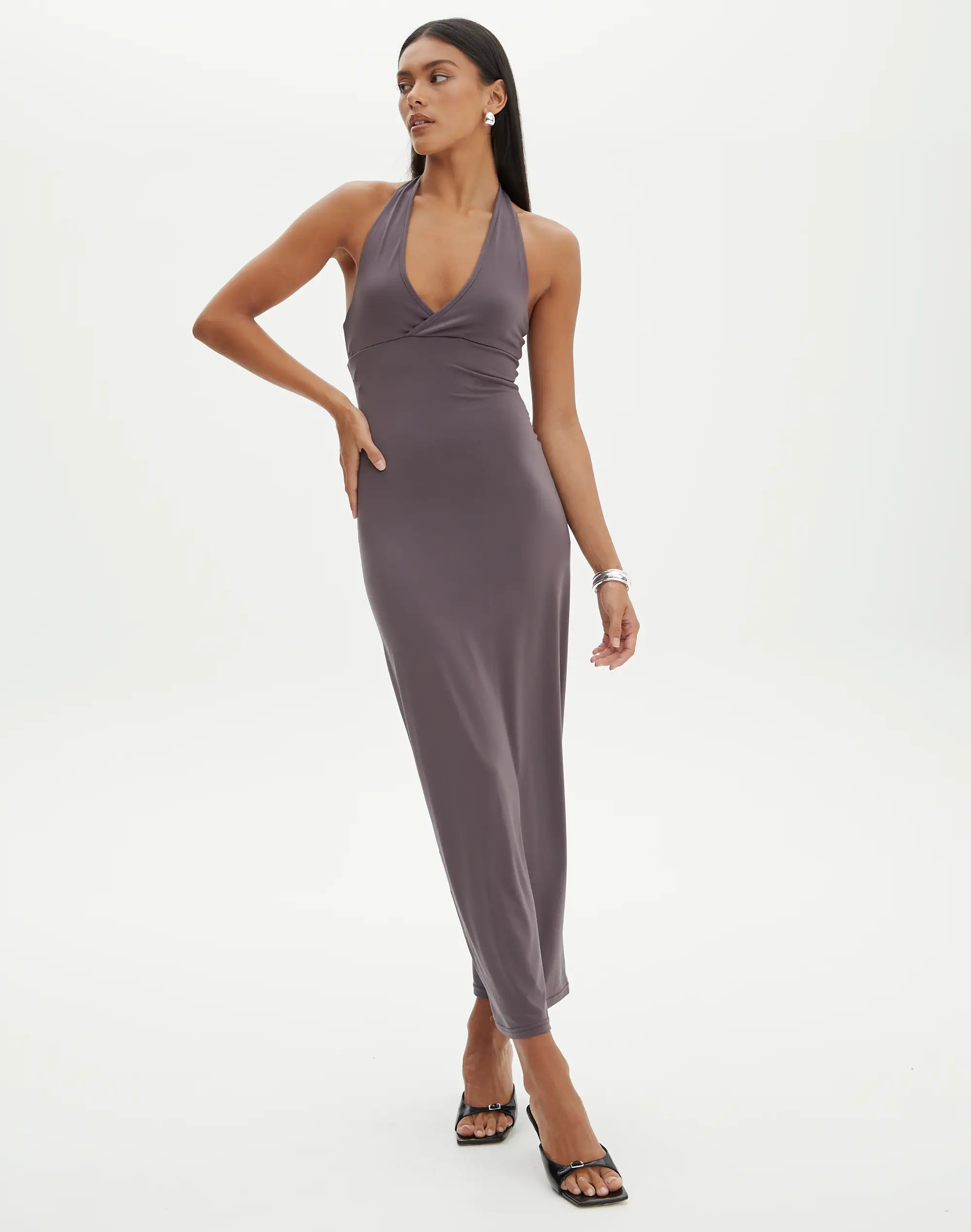Halter Neck Maxi Dress in String Beanz | Glassons | Glassons (Australia)