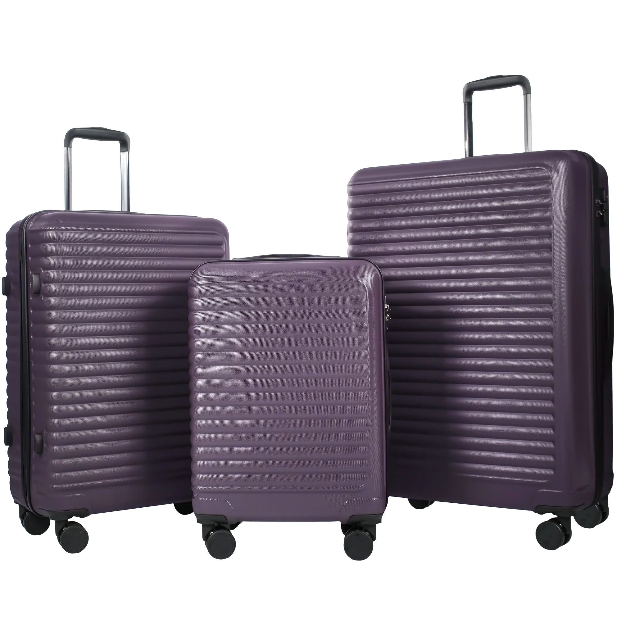 Travelhouse 3 Piece Hardside Luggage Set Hardshell Lightweight Suitcase with TSA Lock Spinner Whe... | Walmart (US)