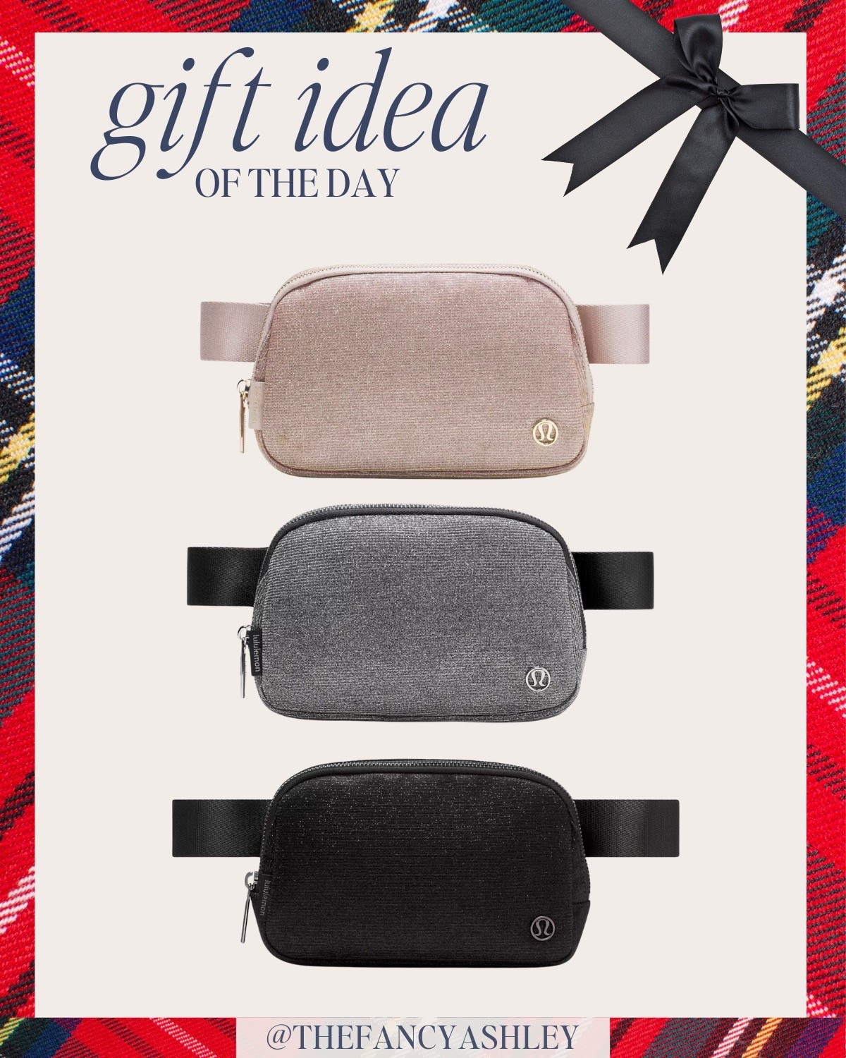 Gift idea of the day!! How cute are these new glitter belt bags from Lululemon!?! Comes in three color options and is THE perfect gift for her, the teen, bestie or treat yourself!! 

#LTKFindsUnder100 #LTKHoliday #LTKGiftGuide