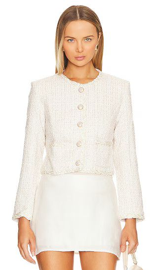 Billie Blazer in Ivory | Revolve Clothing (Global)