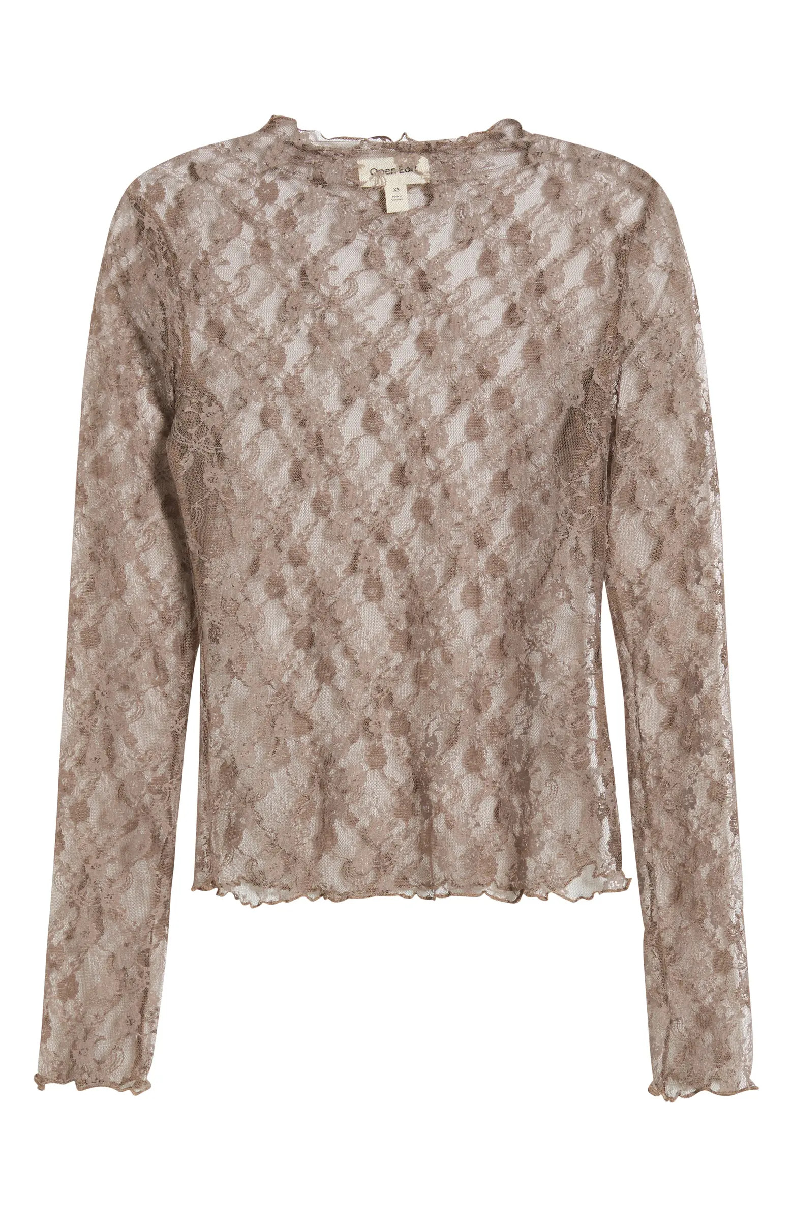 Floral Stretch Lace Top | Nordstrom