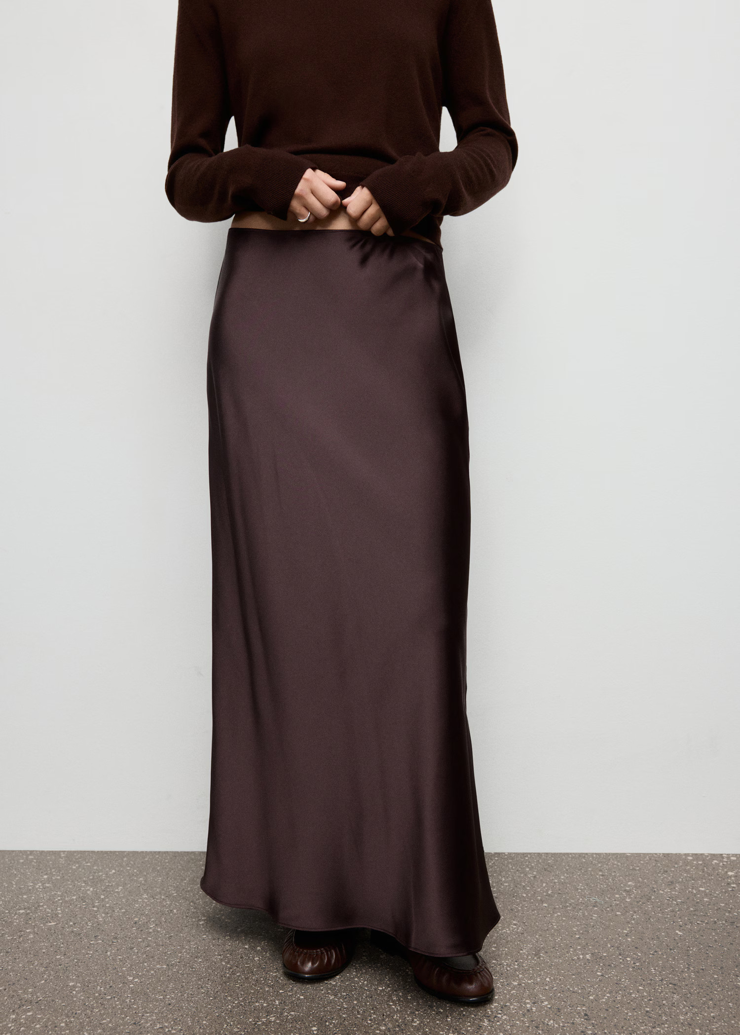 Satin long skirt | Mango (US/MX/AU)