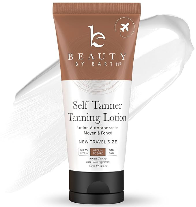 Tanning Lotion Self Tanner - With Natural & Organic Ingredients, Travel Size Self Tanning Lotion,... | Amazon (US)
