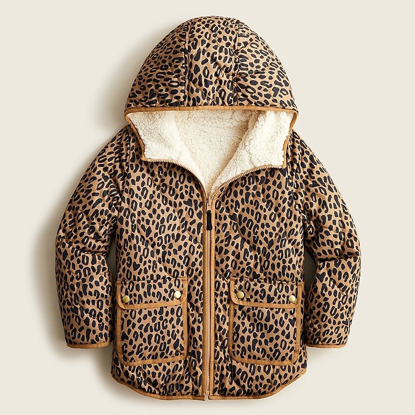 Girls' reversible quilted jacket with eco-friendly PrimaLoft® | J.Crew US