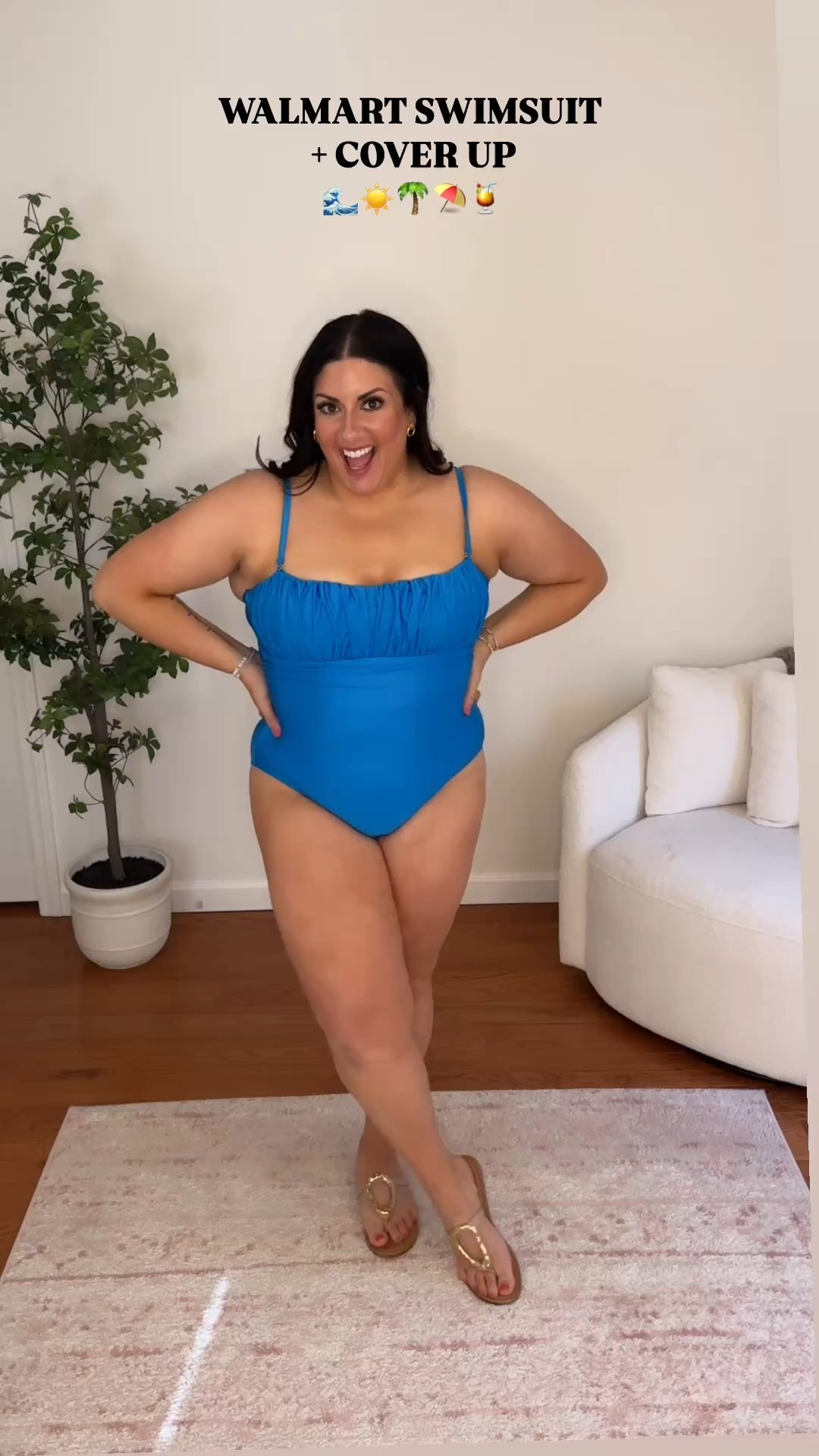 Obsessed with this affordable swimsuit and cover up from Walmart! The bathing suit is under $30 and has removable cups, removable straps and good booty coverage. The cover up top and bottom are lightweight and SOOO gorgeous, they look so expensive! Wearing an XL swimsuit and L in both pieces of the cover up. 

Affordable swimsuit, affordable bathing suit, midsize bathing suit, vacation outfit, beach outfit, pool outfit, resort wear


#LTKSwim #LTKMidsize #LTKWatchNow