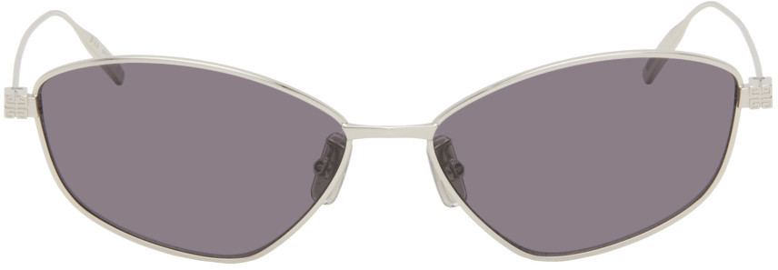 Givenchy Silver GV Speed Sunglasses | SSENSE
