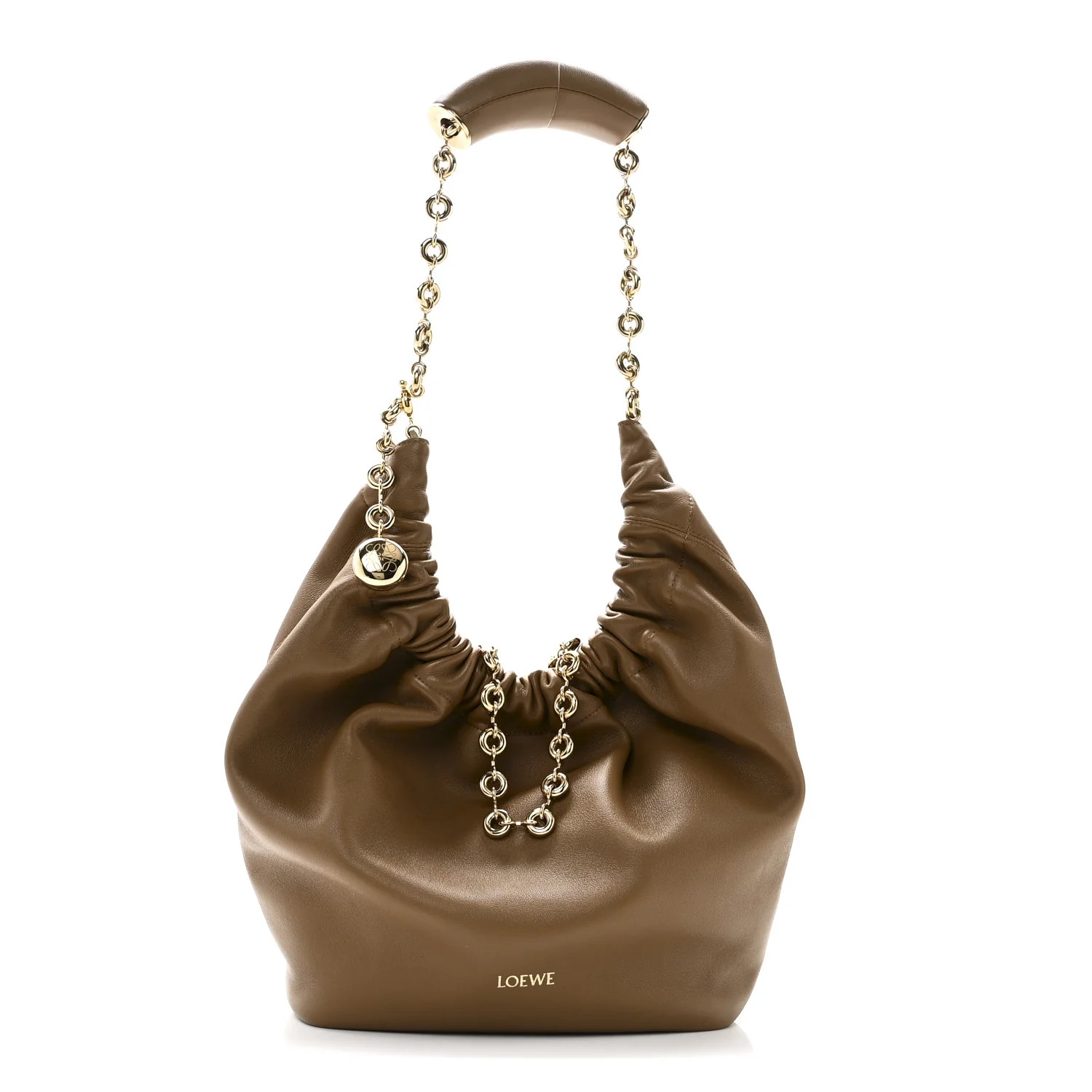 Nappa Small Squeeze Bag Oak | FASHIONPHILE (US)