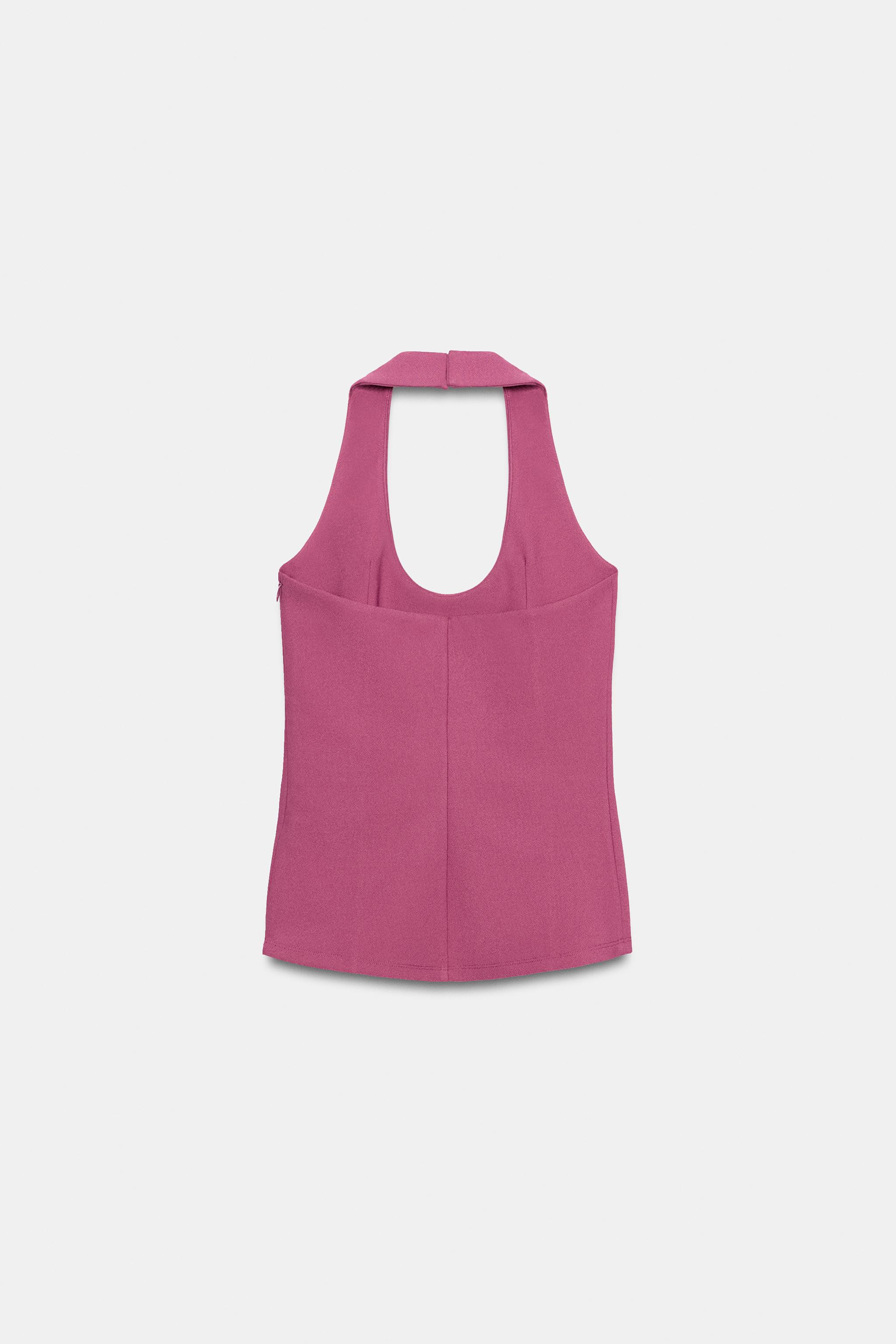 CREPE HALTER TOP | Zara UK