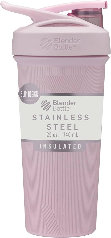 BlenderBottle Sport Shaker Cup Insulated Stainless Steel Water Bottle with Wire Whisk, 25-Ounce, ... | Amazon (US)