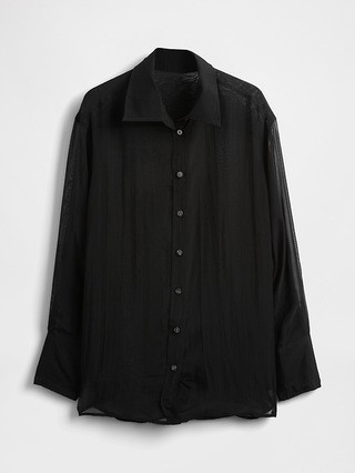Sheer Organza Big Shirt | Gap (US)