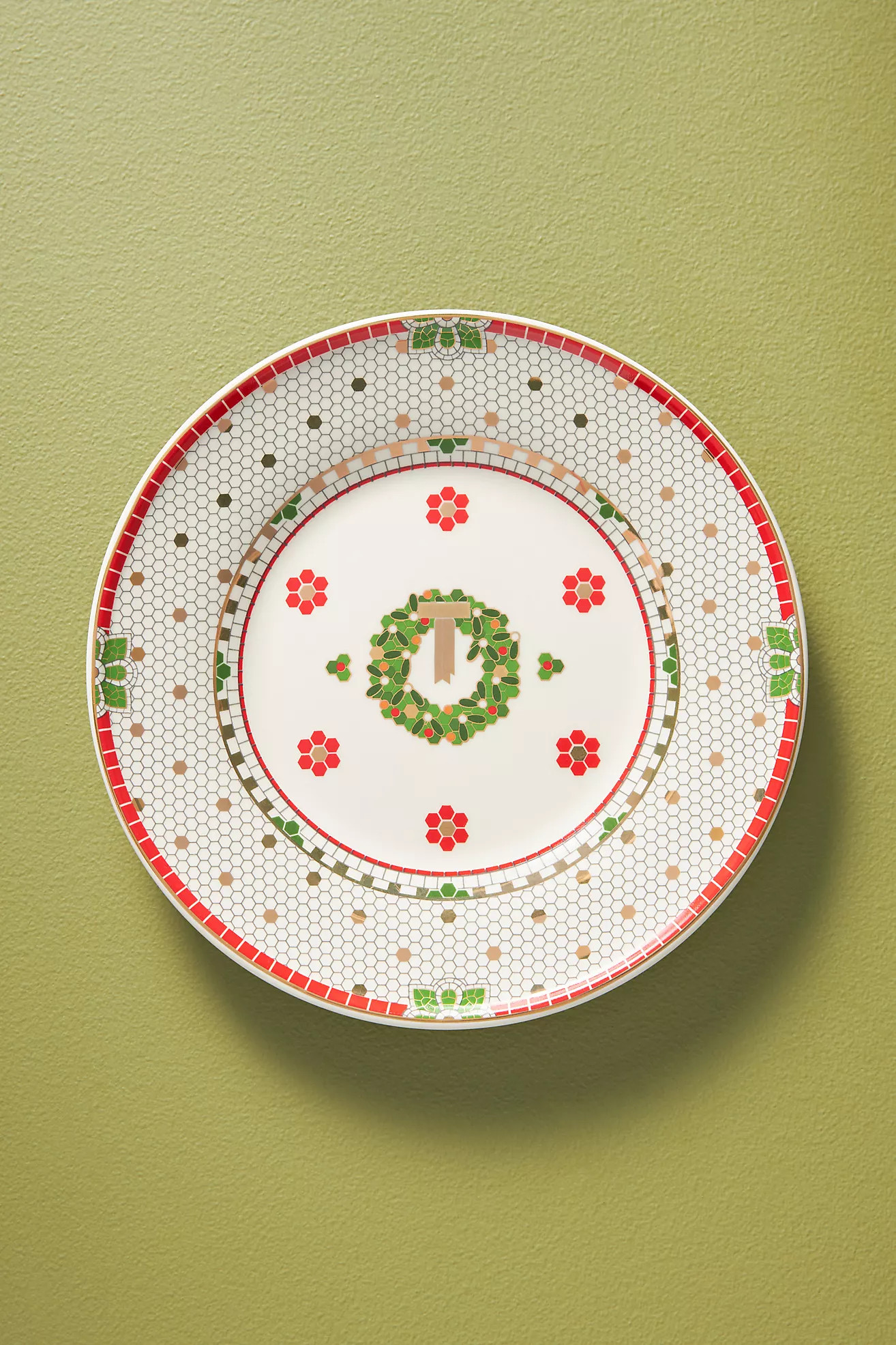 Festive Bistro Tile Dessert Plate | Anthropologie (US)