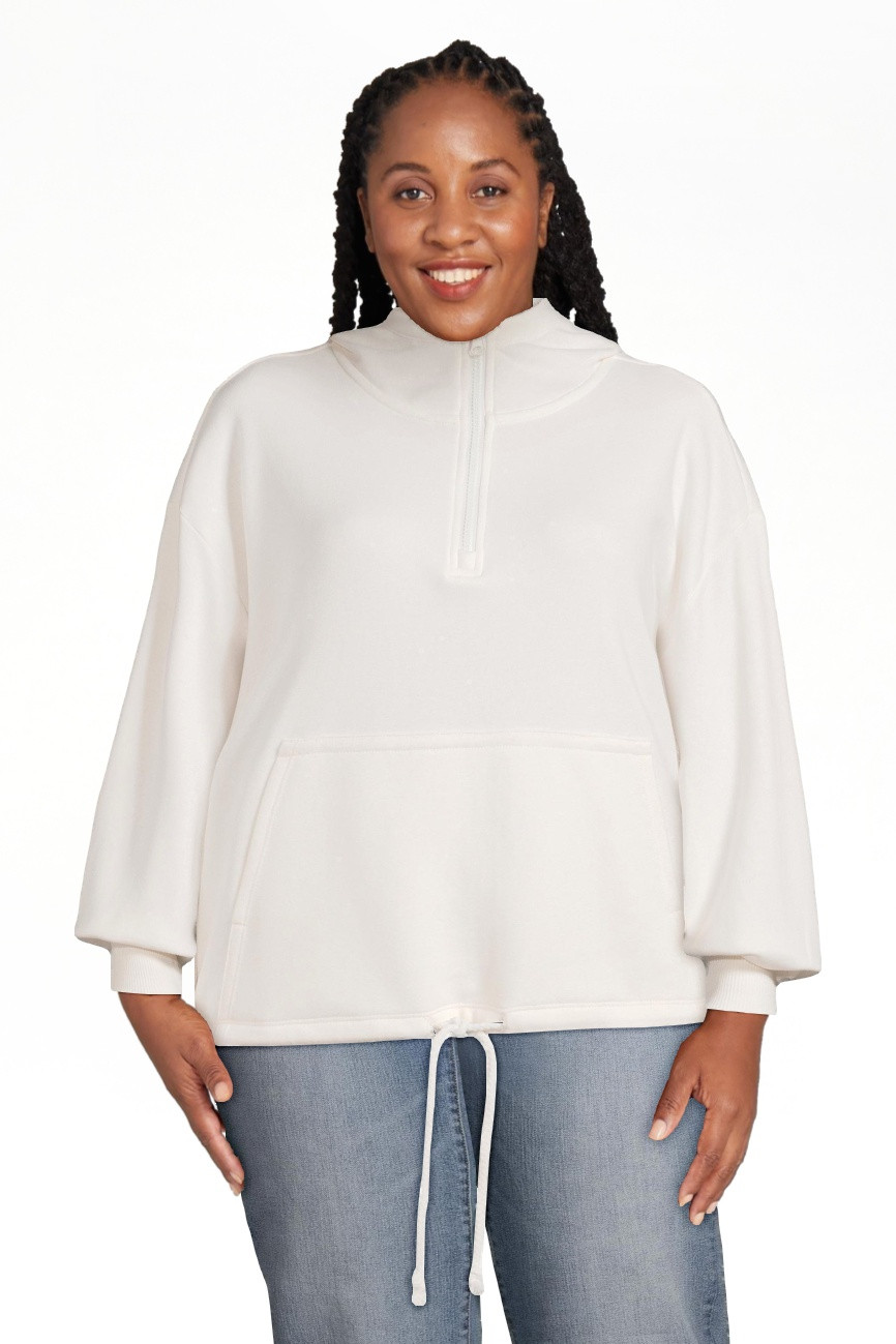 Time and Tru Women's Half Zip Pullover Hoodie | Walmart (US)