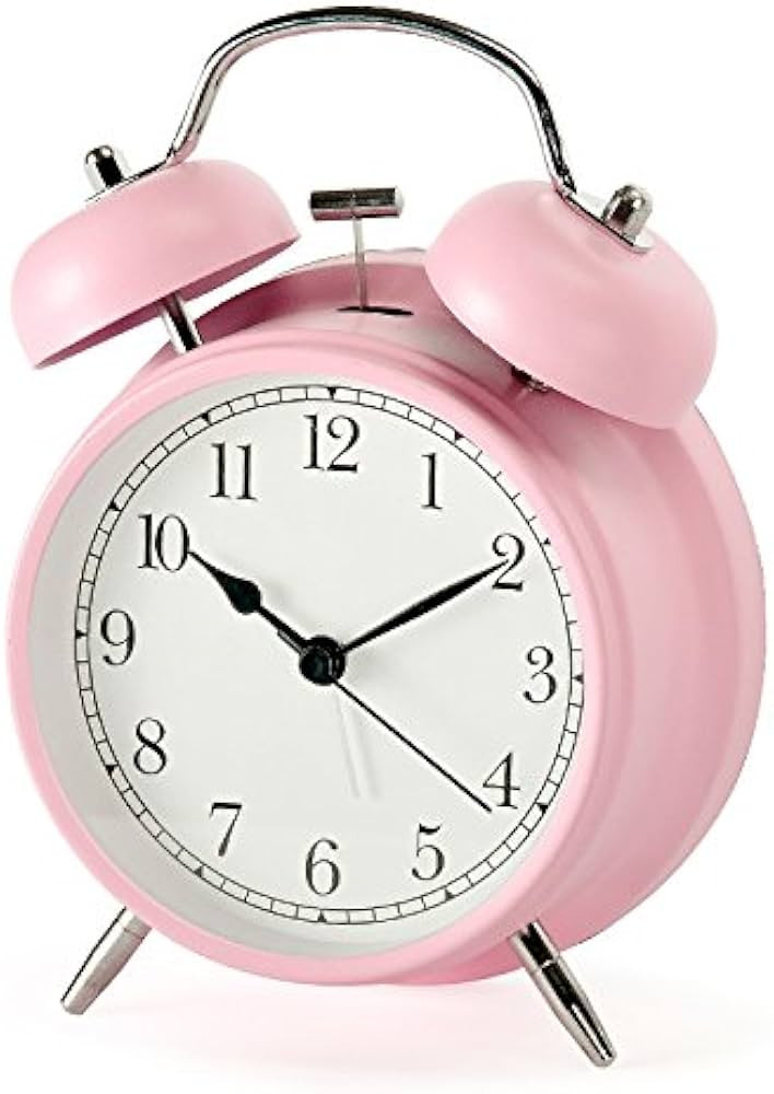 3" 4" Classical Retro Twin Bell Alarm Clocks Mute Silent Quartz Movement Non Ticking Sweep Analog... | Amazon (US)
