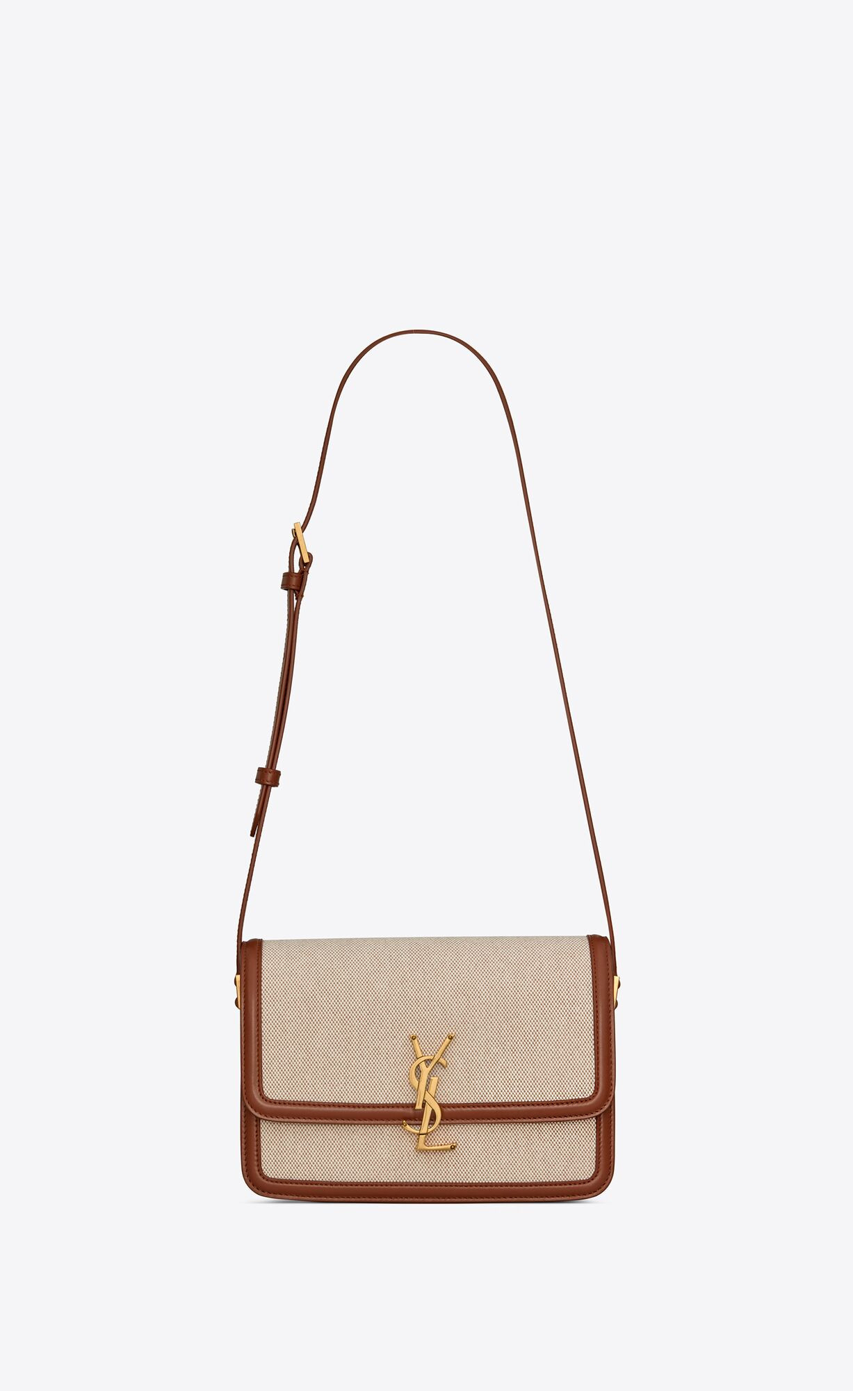 solferino medium satchel in canvas and leather | Saint Laurent Inc. (Global)