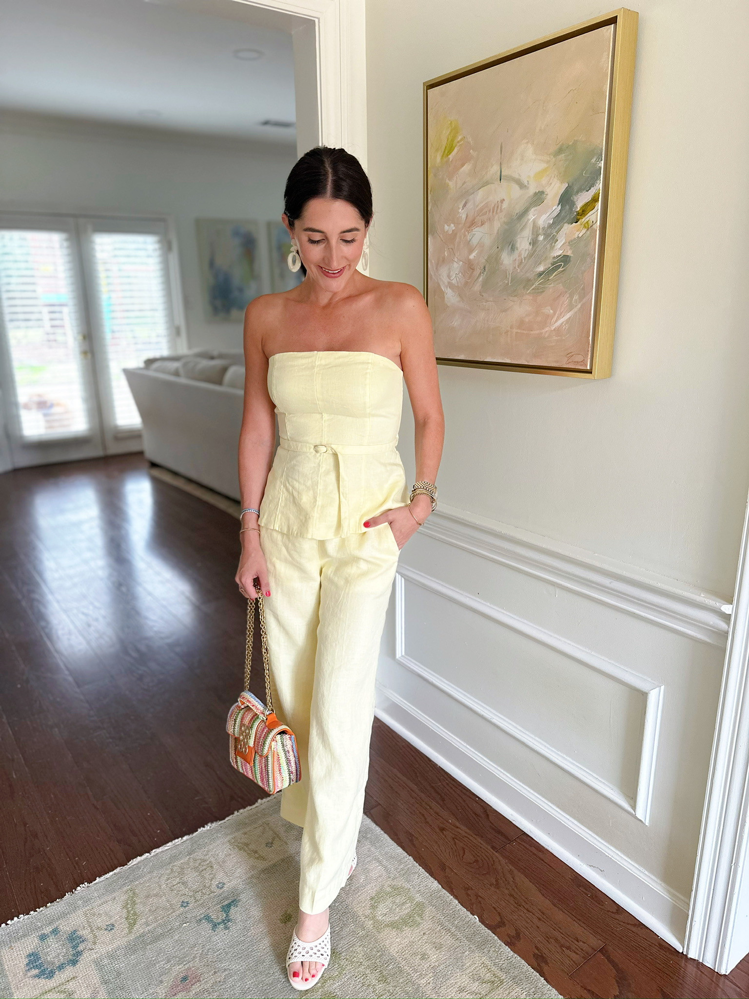 daily outfits during the month of march! what I wore to a baby shower today — it also comes in pink, teal, & white! 

 #LTKSeasonal #LTKStyleTip