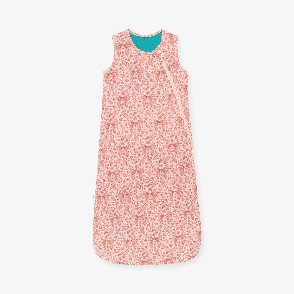 Floral Ribbons Pink Baby Sleep Bag | Adelaide | Posh Peanut