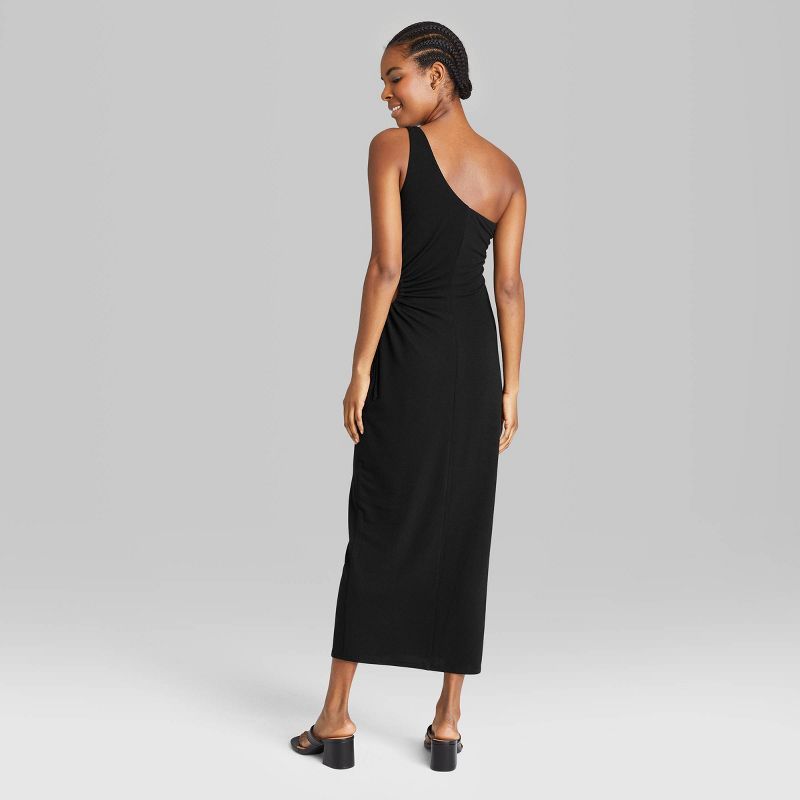 Women&#39;s Sleeveless One Shoulder Cut Out Dress - Wild Fable&#8482; Black S | Target