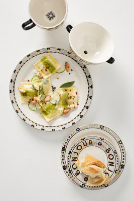 Bistro Tile Dinner Plates, Set of 4 | Anthropologie | Anthropologie (US)