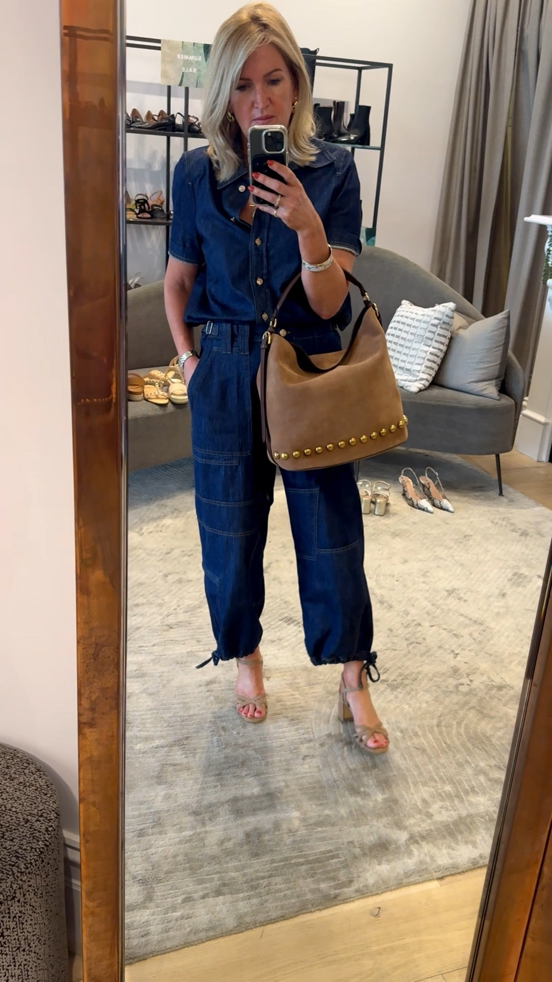 Double denim with a twist 

#LTKSeasonal #LTKOver40