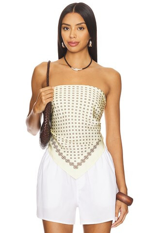EAVES Paola Scarf in Pastel Yellow from Revolve.com | Revolve Clothing (Global)