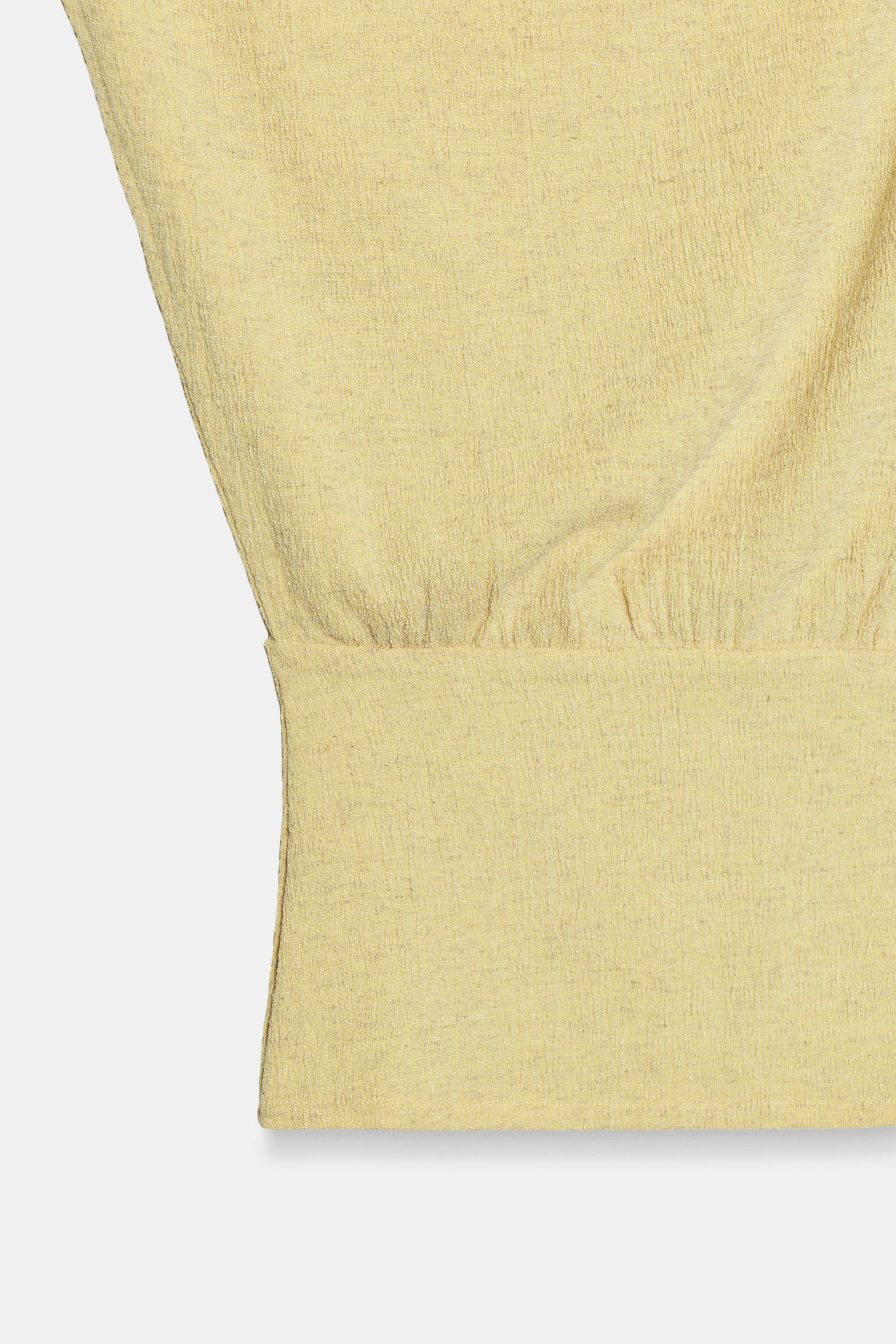 ASYMMETRIC TEXTURED TOP | Zara UK