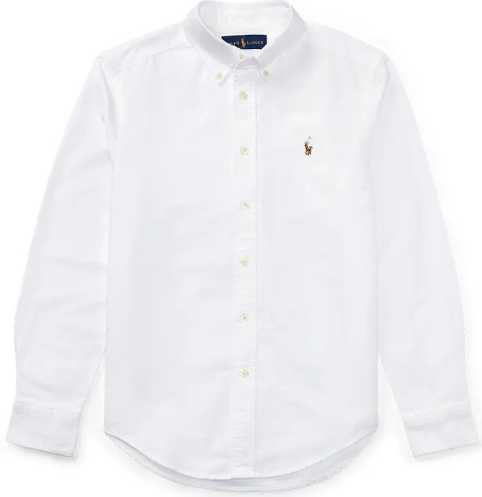 Kids' Oxford Cotton Button-Down Shirt | Nordstrom