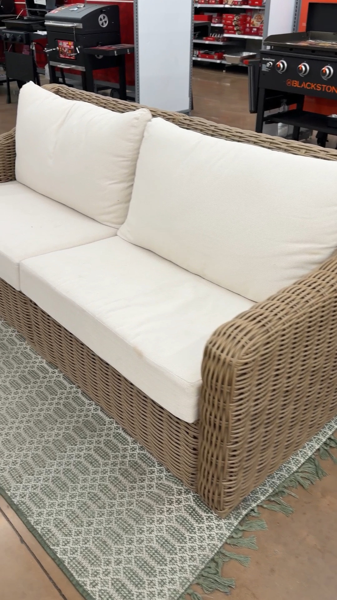 Back in stock! 🤩 The Better Homes & Gardens Bellamy Outdoor Sofa is such a great affordable outdoor furniture find. 🤎 The handwoven tan wicker and cream cushions give it a clean, classic patio look, and it comfortably seats three. ☀️ It’s made with all-weather wicker and a rust-resistant powder-coated steel frame, plus thick cushions for a cozy lounge spot. Such a great piece for a patio refresh this season. 🙌🏻 Linked the sofa and the rest of the Bellamy collection to complete the set! 🌿 #WalmartHome #PatioFurniture #OutdoorFurniture

#LTKSaleAlert #LTKSeasonal #LTKHome