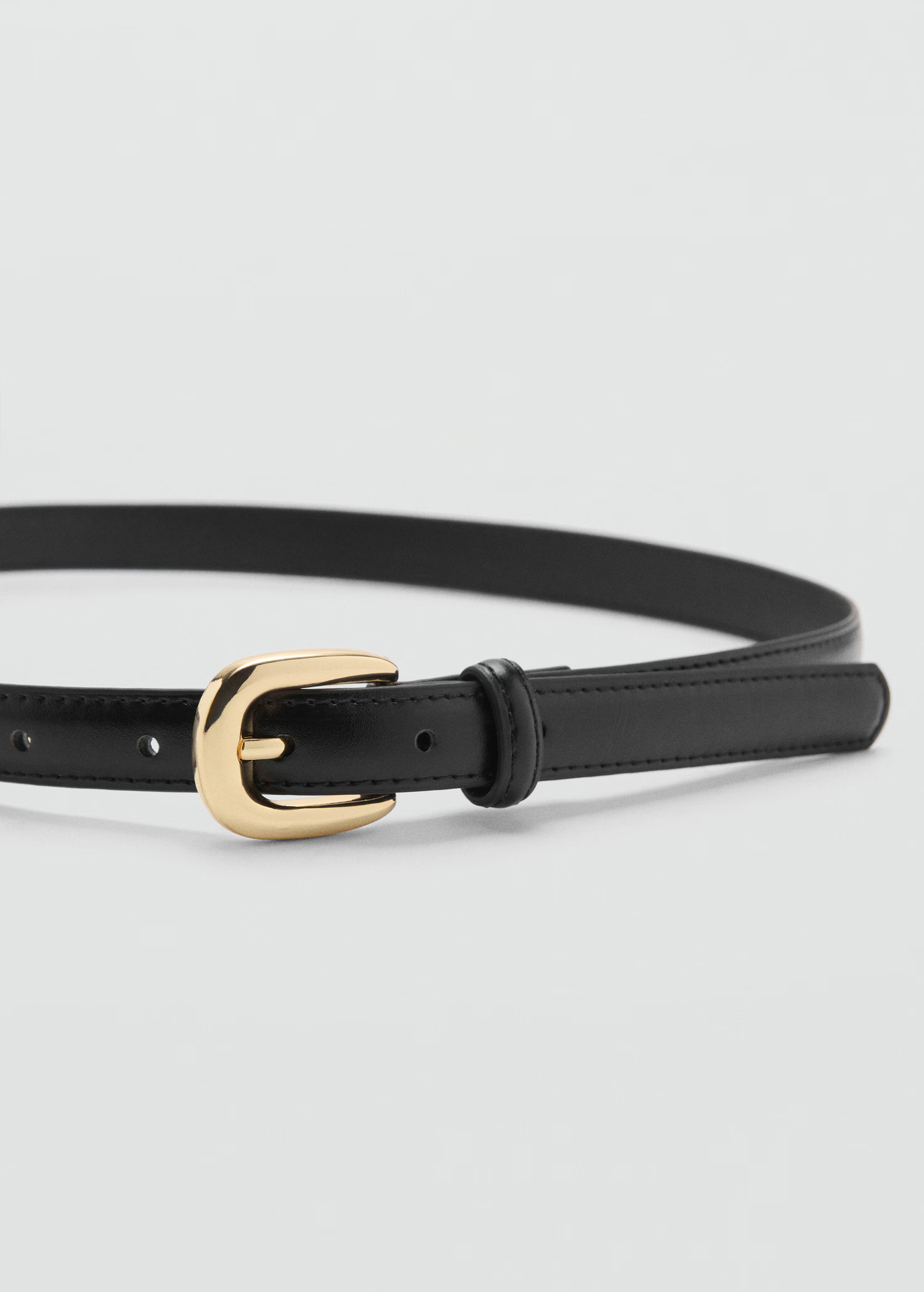 Thin belt with metal buckle | MANGO (UK)