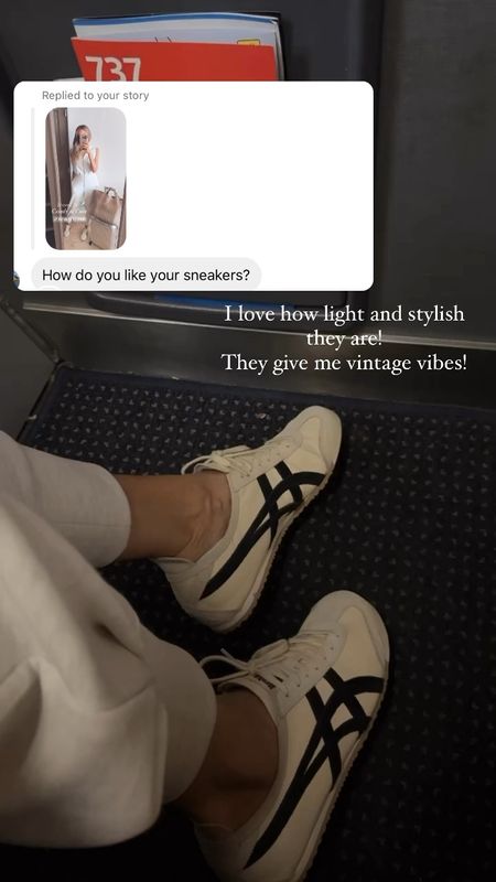 Vintage vibes sneakers. Light and do stylish! Run tts 
Travel outfit idea 

#LTKshoecrush #LTKstyletip #LTKtravel