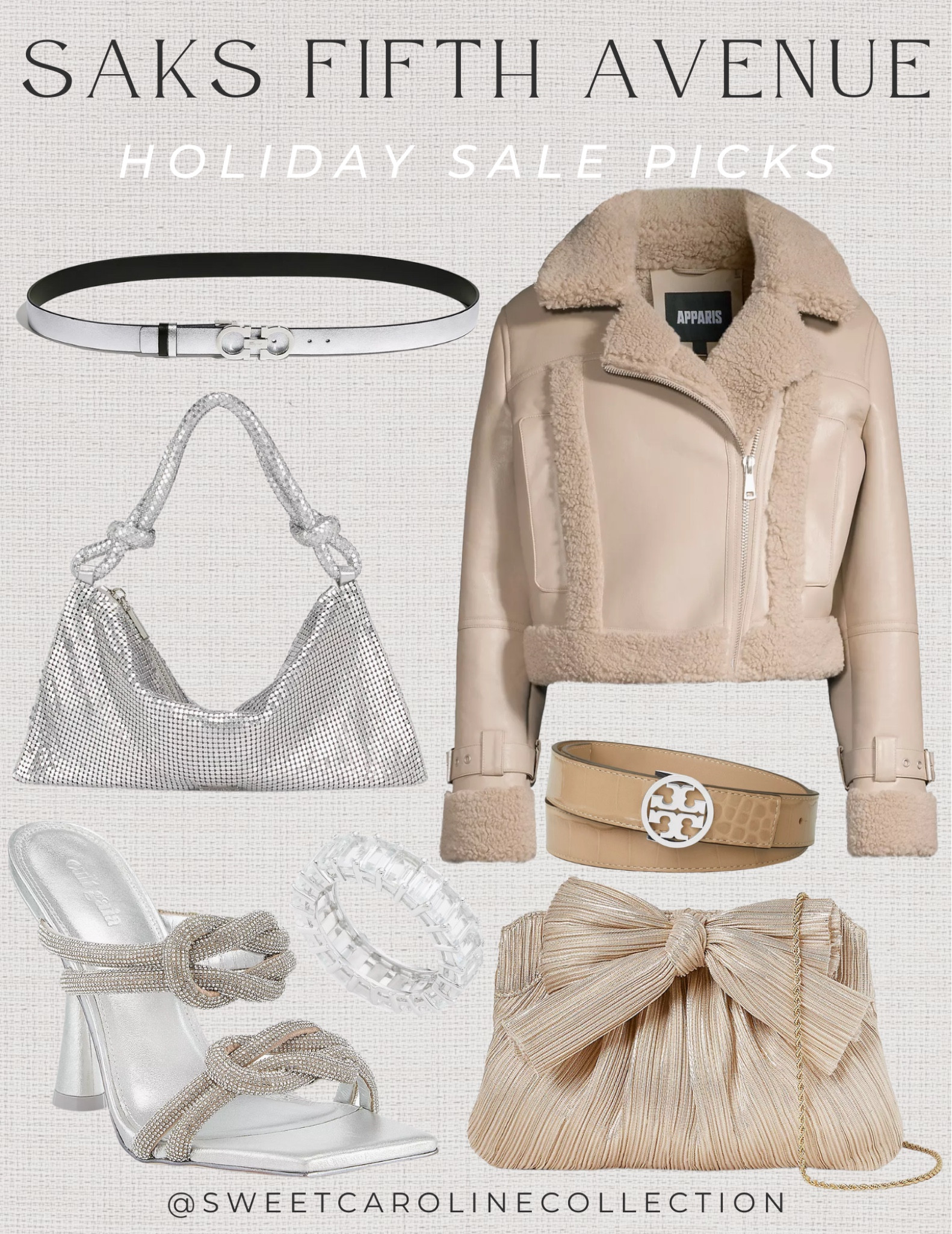 Saks Fifth Avenue Holiday Sale Picks 🤍

Saks fifth Avenue, cult Gaia, belt, bag, ferragamo, Tory Burch, ring, coat, shoes, heels, clutch, loeffler Randall, Versace, designer, Mach & Mach, dolce and gabbana, Apparis, eternity ring, Sam Edelman, shoes, flats, mules, heels, bag, pajamas, sweater dress, holiday dress, Christmas dress, new years dress, plaid dress, lace dress, midi dress, boots, booties, pumps, fashion, revolve, sale, sale picks, Black Friday, gift guide, Christmas gift, gifts for her, coat, dress, top, sweater, skirt, Sam, Milly, fur coat, Mercer, Pajamas, designer, best seller, trendy, new arrivals, style, fashion, winter style, fall fashion, luxe, under 200, under 100, under 50, sweet Caroline collection 

#LTKCyberWeek #LTKsalealert #LTKHoliday