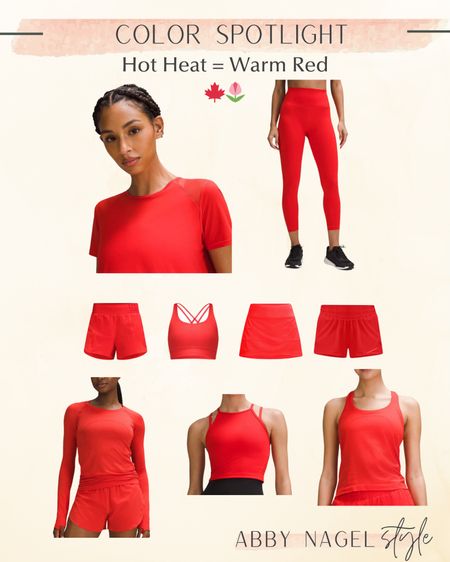Several Warm Red Styles from Lululemon.  🌷🍁

#LTKstyletip #LTKfindsunder50 #LTKfindsunder100
