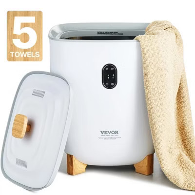 VEVOR Bathroom Towel Warmer, 25L Bucket with Auto Shut-Off, Fits Up to 5 Oversized Towels,Blankets,Clothes,Bathrobes,Pajamas & More, Spa-Style Heating | Target