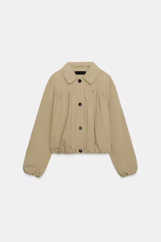 SATIN BALLOON BOMBER JACKET | Zara US
