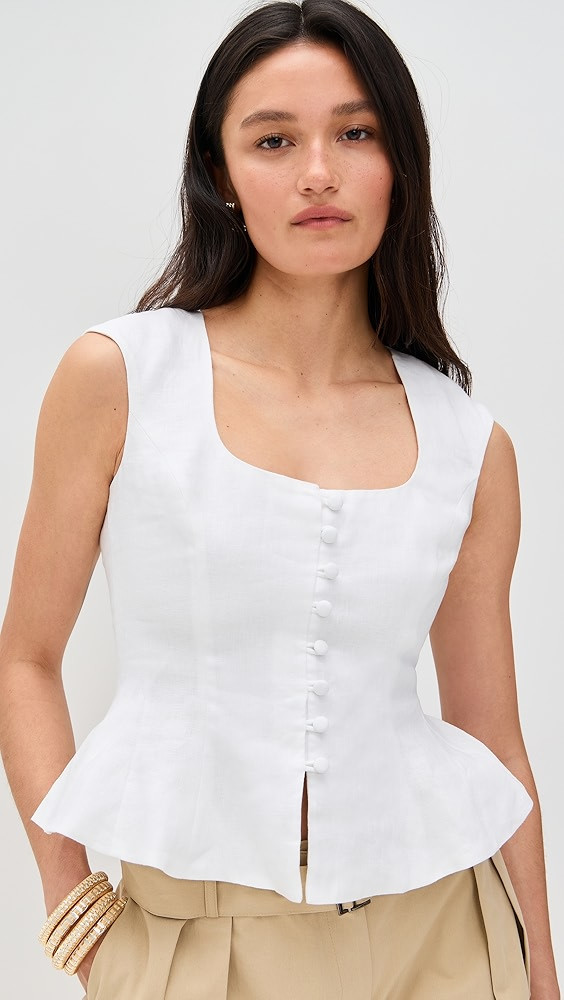 Reformation Paolina Linen Top | Shopbop | Shopbop