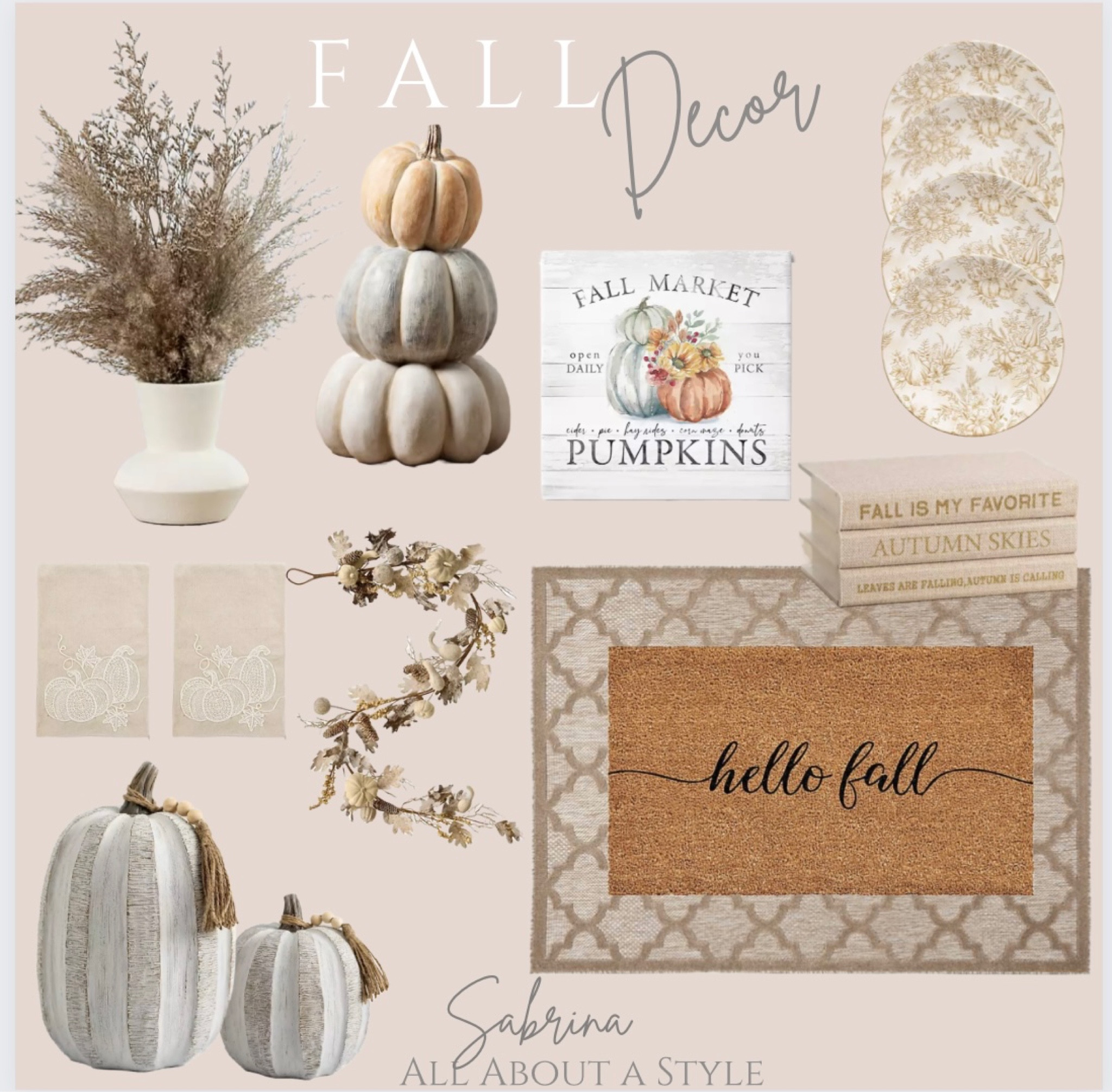 Neutral Fall Decor #fall #decor #pumpkins #interiordecor #fallstyle 

#LTKhome #LTKGiftGuide #LTKSeasonal