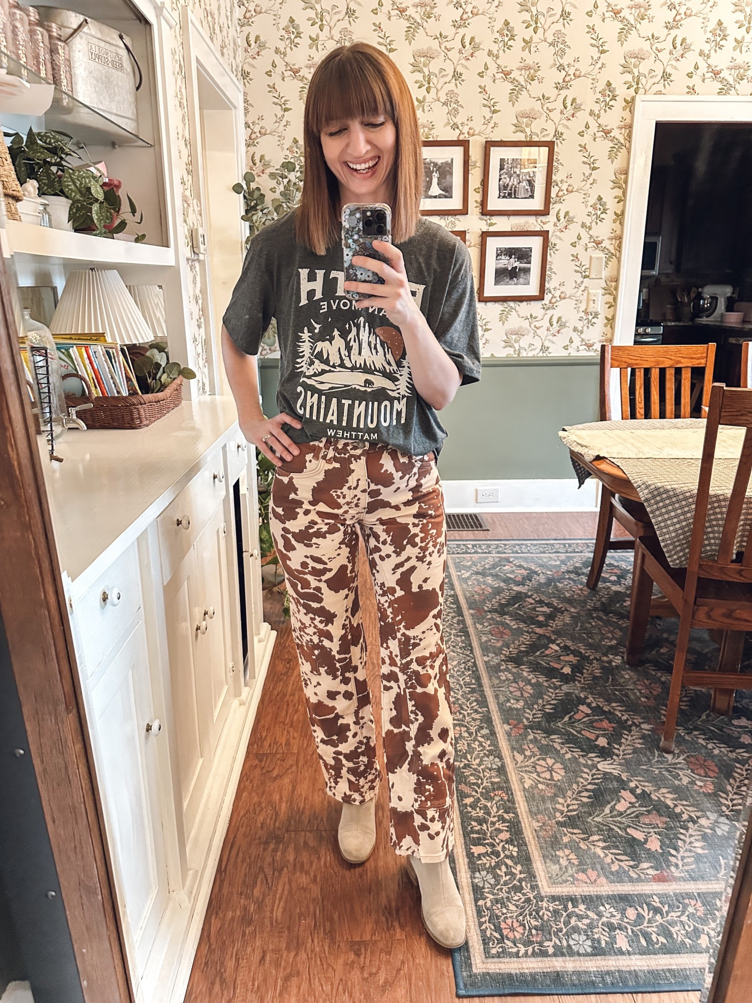 Iowa requirement: Cow print jeans 

🐄 

#freepeople #ootd #toms #weekendstyle

#LTKFestival #LTKFindsUnder100 #LTKSaleAlert