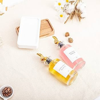 Janxin Oil Dispenser Set,Olive Oil Dispenser Bottle for Kitchen w. Wood Tray, Labels and Weighted... | Amazon (US)