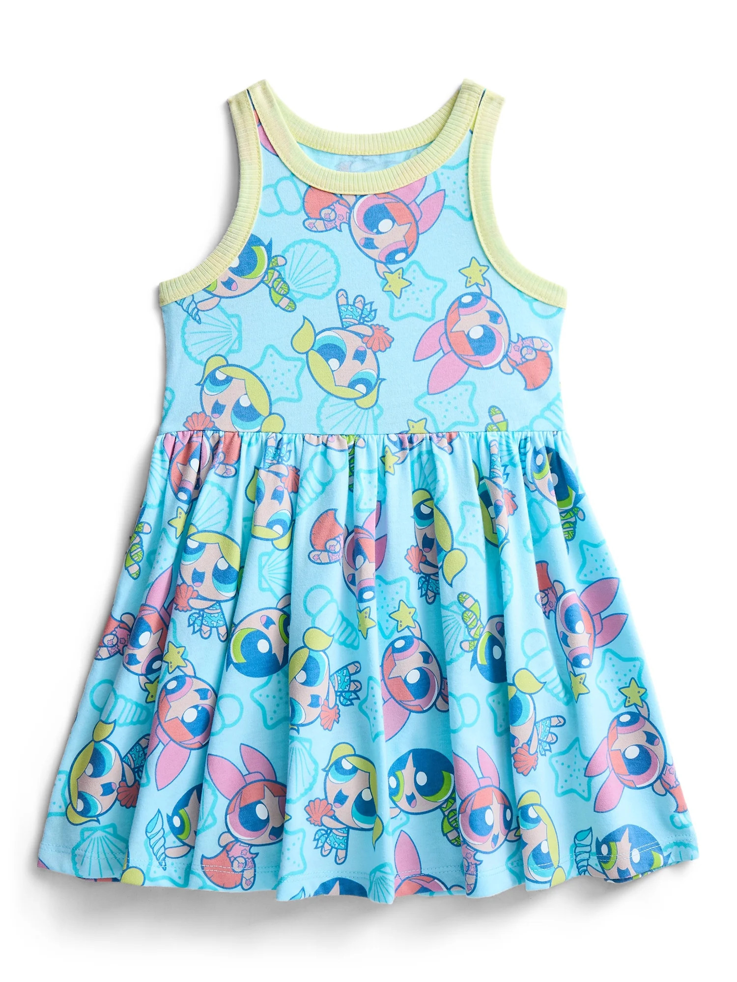 The Powerpuff Girls Toddler Girls Allover Print Graphic Tank Dress, Sizes 12M-5T - Walmart.com | Walmart (US)