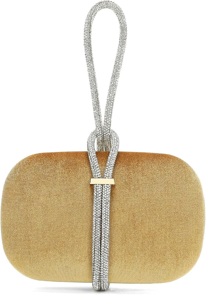 CARIEDO Women's Rhinestones Evening Handbag Crystal Clutch Bridal Purse for Wedding Prom Night Ou... | Amazon (US)