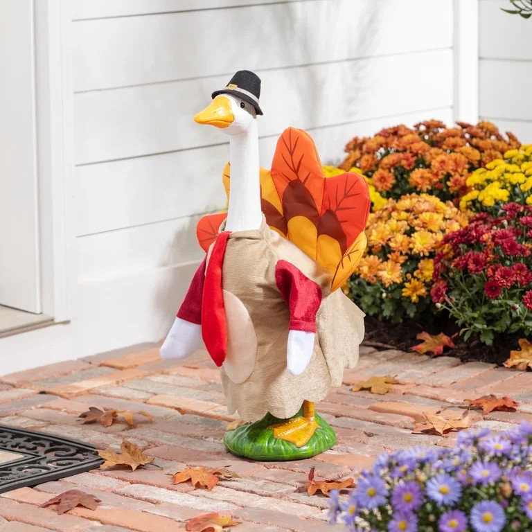 Mainstays Fall Pumpkin & Turkey Porch Goose Outfit, Set of 2 | Walmart (US)