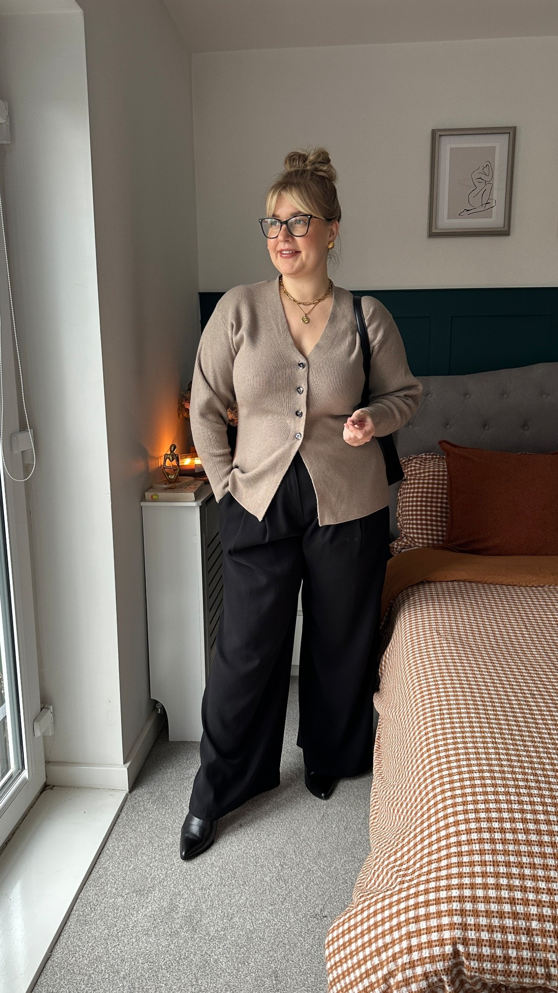Office look 
Top size L
Trousers size 16
Coat XXL

#LTKuk #LTKeurope #LTKcurves