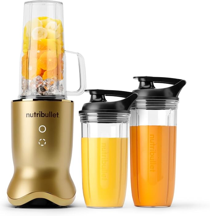 nutribullet® Ultra Personal Blender, 1200W, for Smoothies Shakes & Protein - Quietest Single-Serve Blender with Titanium Coated Blades, 3 BPA-Free Cups (32oz + 24oz), To-Go Lids, Dishwasher Safe | Amazon (US)
