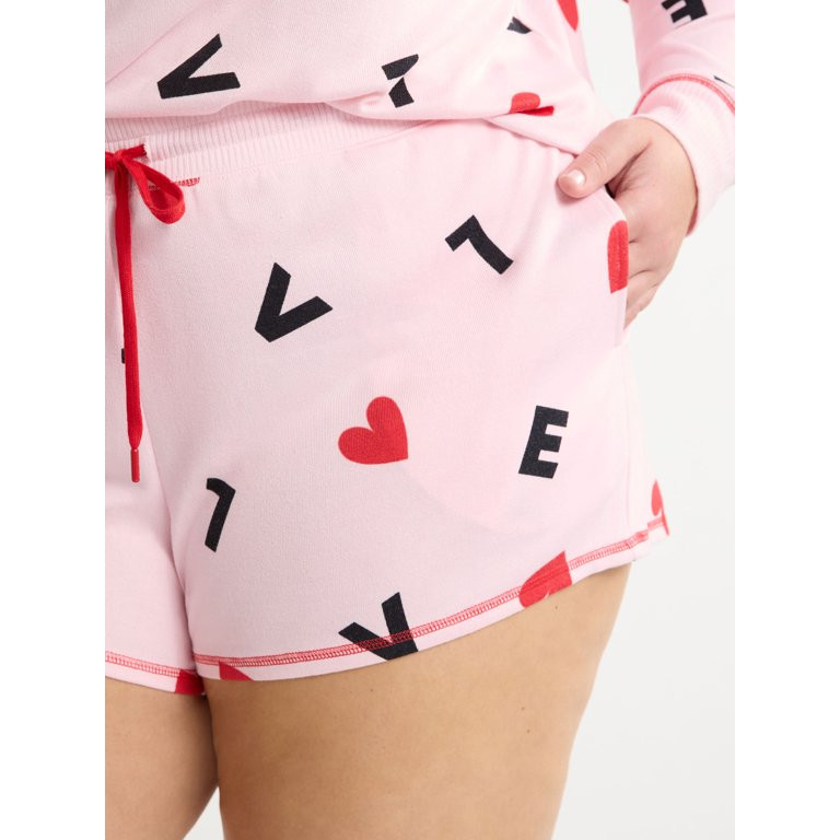 Joyspun Women's and Women’s Plus Hacci Knit Sleep Shorts, 2.75” Inseam, Sizes XS to 3X - Walm... | Walmart (US)