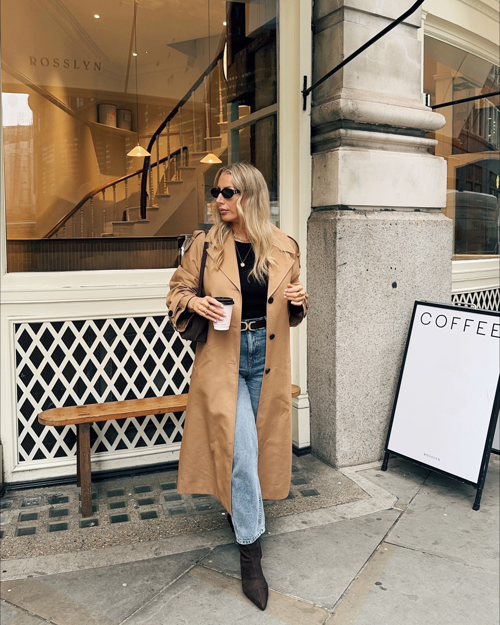 Trench comes up big. I wear size 12. Everything else true to size 

#LTKmidsize #LTKjeans #LTKautumn