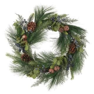 24" Blueberry & Pinecone Wreath by Ashland® | Michaels | Michaels Stores