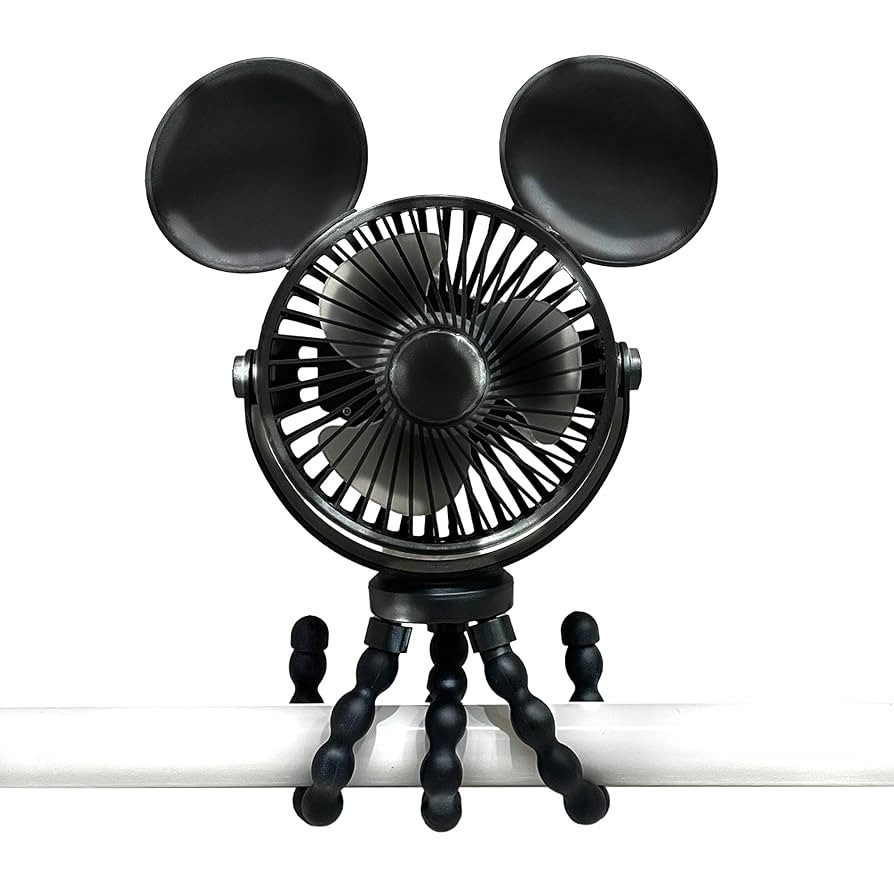 J.L. Childress Disney Baby Mickey Mouse Stroller Fan, Tripod Clip On Fan for Baby & Kids with 3 S... | Amazon (US)